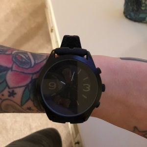 Unlisted over sized black unisex watchNEEDSBATTERY